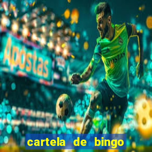 cartela de bingo cha de bebe